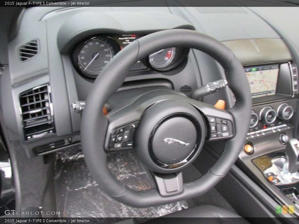 Jet Interior Steering Wheel for the 2015 Jaguar F-TYPE S Convertible #98257721