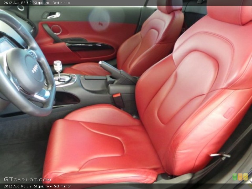 Red Interior Front Seat for the 2012 Audi R8 5.2 FSI quattro #98258369