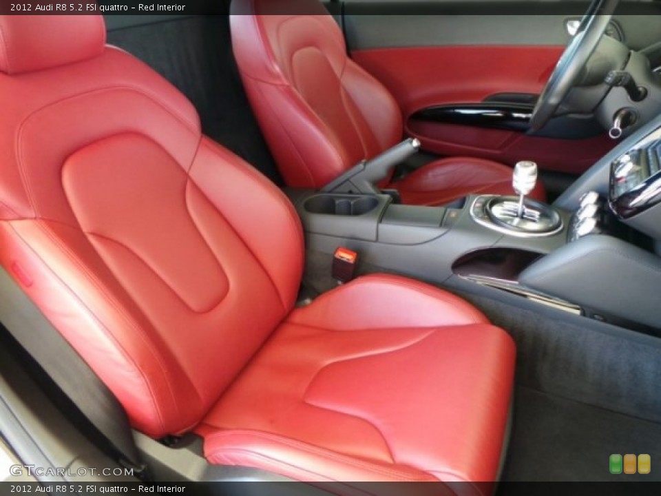 Red Interior Front Seat for the 2012 Audi R8 5.2 FSI quattro #98258777