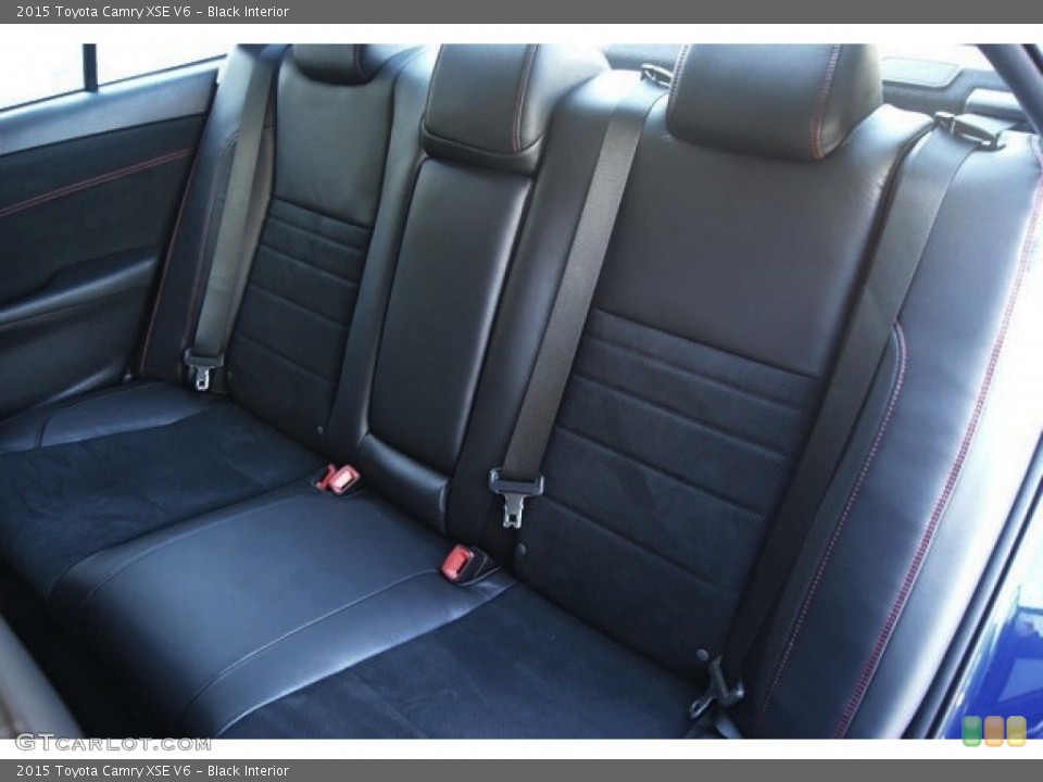 Black Interior Rear Seat for the 2015 Toyota Camry XSE V6 #98258873