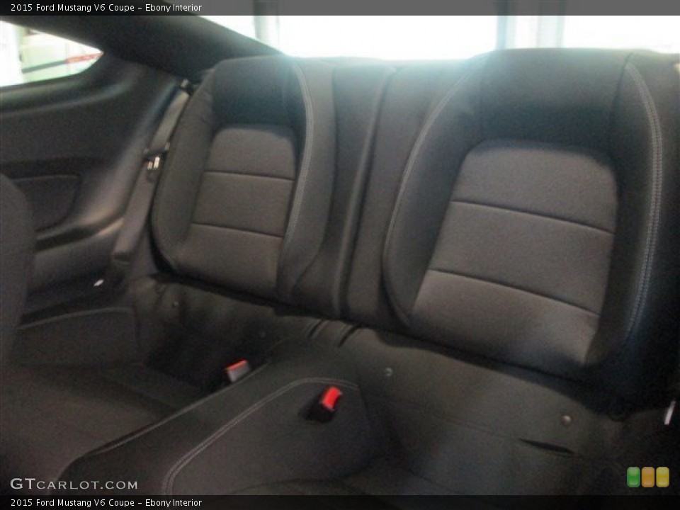 Ebony Interior Rear Seat for the 2015 Ford Mustang V6 Coupe #98259104