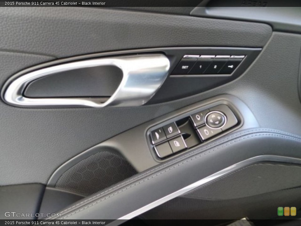 Black Interior Controls for the 2015 Porsche 911 Carrera 4S Cabriolet #98259140