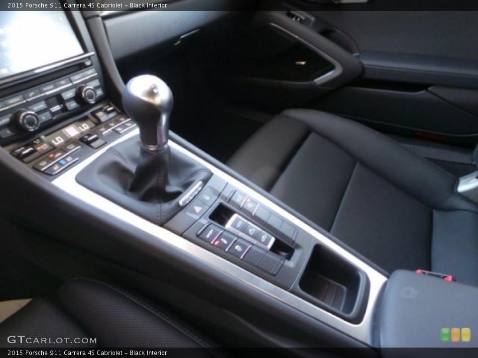 Black Interior Controls for the 2015 Porsche 911 Carrera 4S Cabriolet #98259248