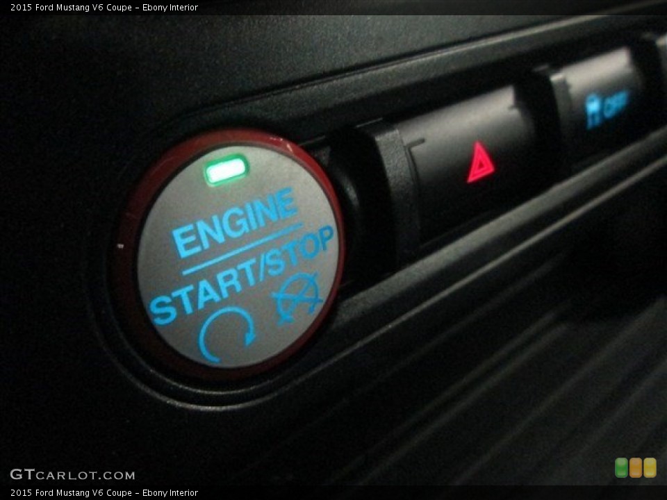 Ebony Interior Controls for the 2015 Ford Mustang V6 Coupe #98259425