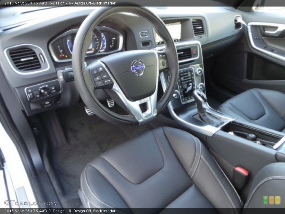 R-Design Off-Black Interior Photo for the 2015 Volvo S60 T6 AWD R-Design #98264648