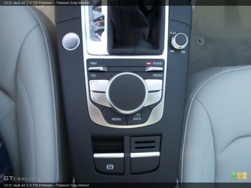 Titanium Gray Interior Controls for the 2015 Audi A3 2.0 TDI Premium #98266122