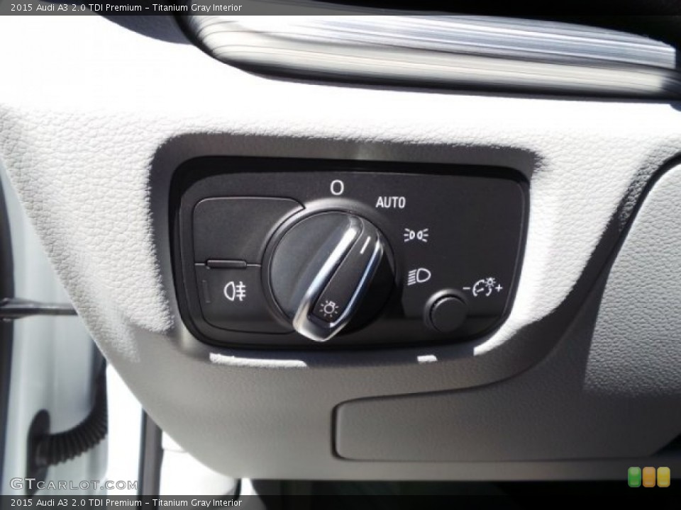 Titanium Gray Interior Controls for the 2015 Audi A3 2.0 TDI Premium #98266190