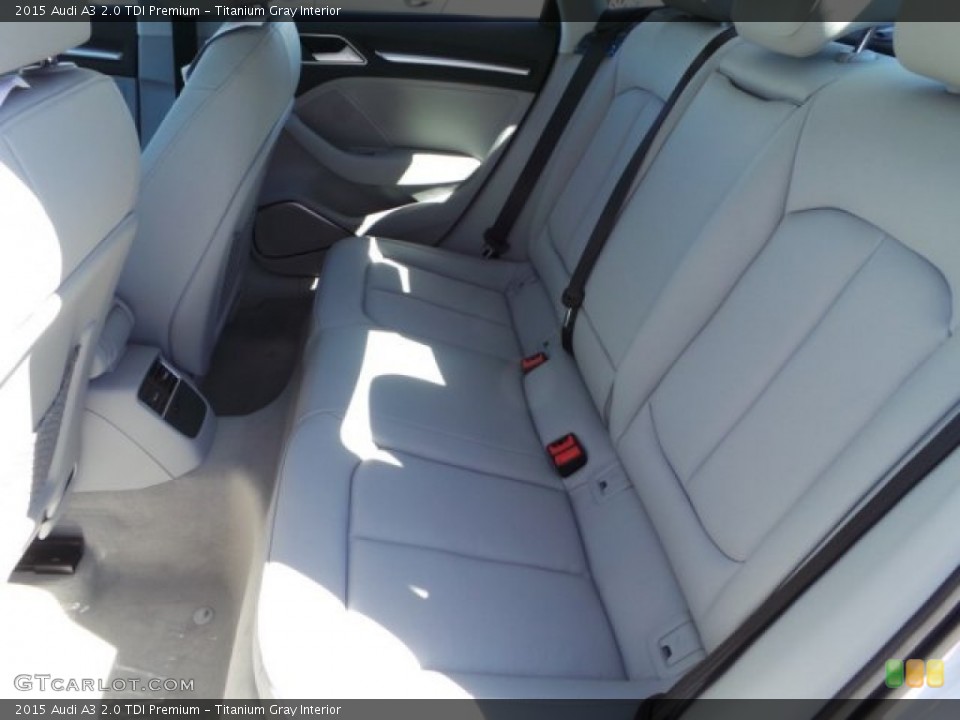 Titanium Gray Interior Rear Seat for the 2015 Audi A3 2.0 TDI Premium #98266238
