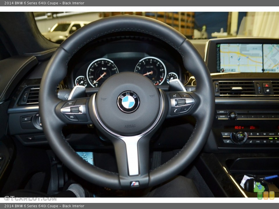 Black Interior Steering Wheel for the 2014 BMW 6 Series 640i Coupe #98268749