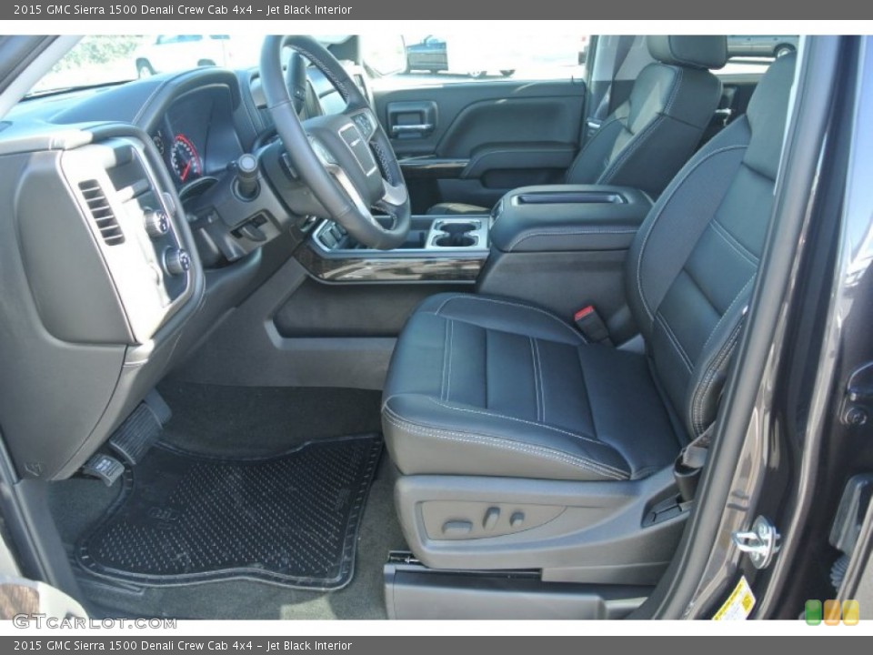 Jet Black Interior Front Seat for the 2015 GMC Sierra 1500 Denali Crew Cab 4x4 #98273639