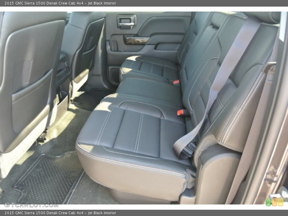 Jet Black Interior Rear Seat for the 2015 GMC Sierra 1500 Denali Crew Cab 4x4 #98273828