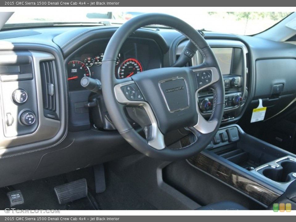 Jet Black Interior Dashboard for the 2015 GMC Sierra 1500 Denali Crew Cab 4x4 #98273954