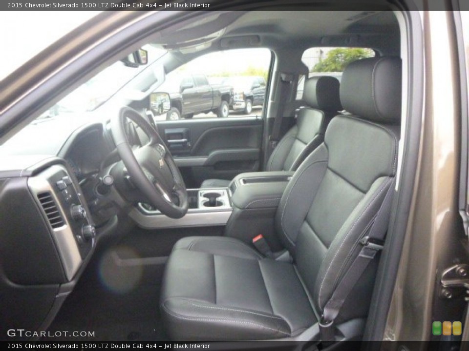 Jet Black Interior Photo for the 2015 Chevrolet Silverado 1500 LTZ Double Cab 4x4 #98274119
