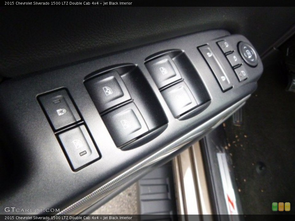 Jet Black Interior Controls for the 2015 Chevrolet Silverado 1500 LTZ Double Cab 4x4 #98274177