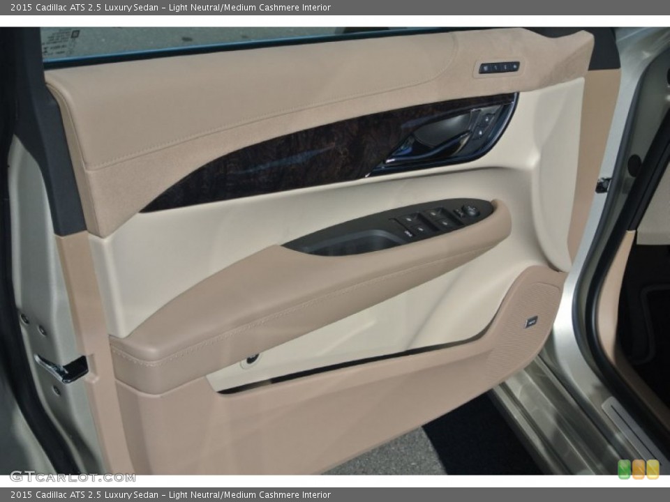 Light Neutral/Medium Cashmere Interior Door Panel for the 2015 Cadillac ATS 2.5 Luxury Sedan #98276315