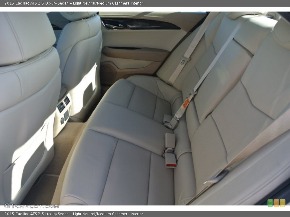 Light Neutral/Medium Cashmere Interior Rear Seat for the 2015 Cadillac ATS 2.5 Luxury Sedan #98276450