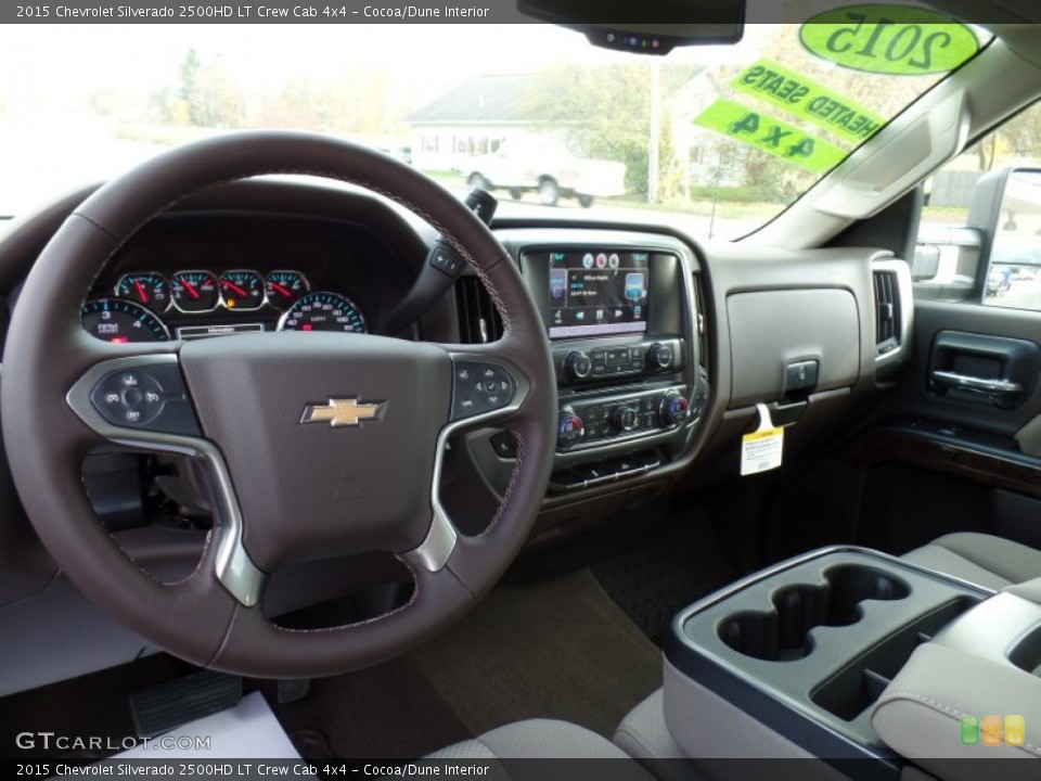 Cocoa/Dune Interior Dashboard for the 2015 Chevrolet Silverado 2500HD LT Crew Cab 4x4 #98278121