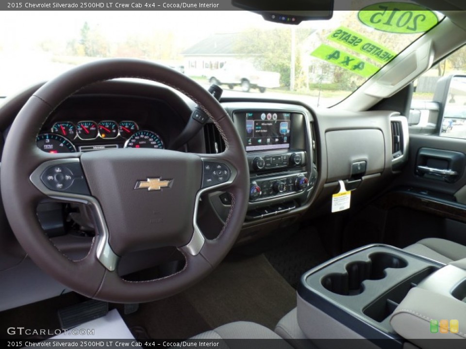 Cocoa/Dune Interior Dashboard for the 2015 Chevrolet Silverado 2500HD LT Crew Cab 4x4 #98278121
