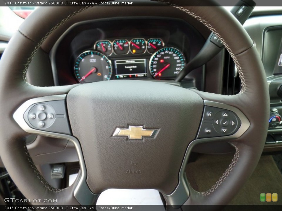 Cocoa/Dune Interior Steering Wheel for the 2015 Chevrolet Silverado 2500HD LT Crew Cab 4x4 #98278160