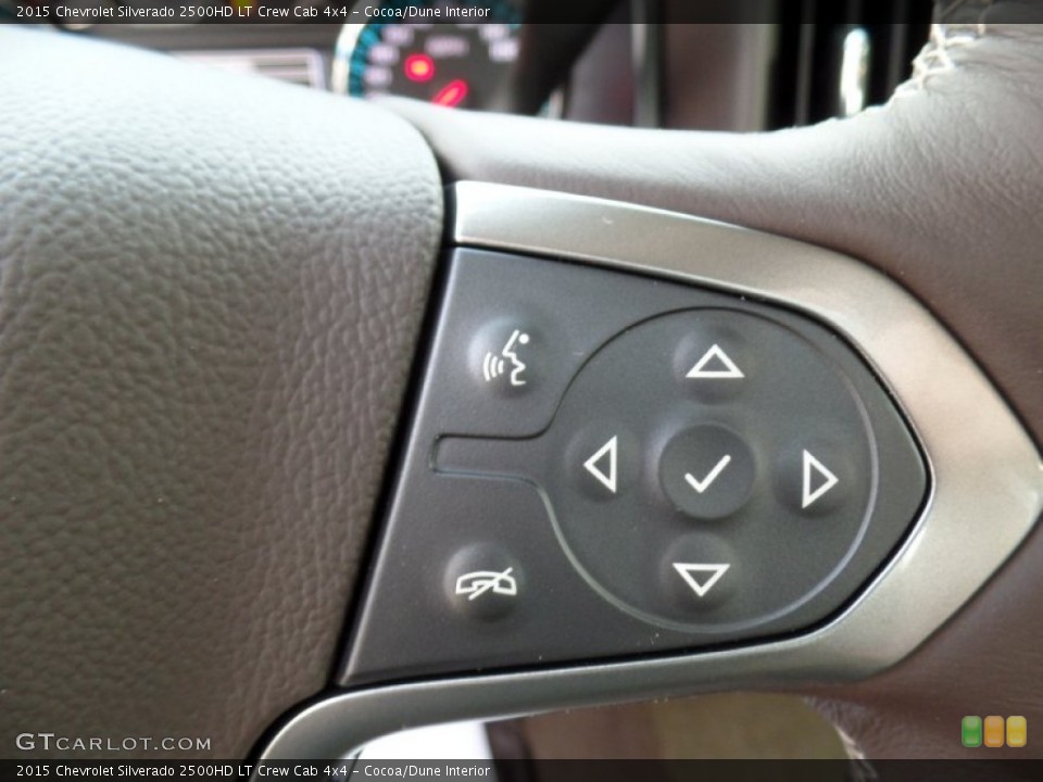 Cocoa/Dune Interior Controls for the 2015 Chevrolet Silverado 2500HD LT Crew Cab 4x4 #98278181