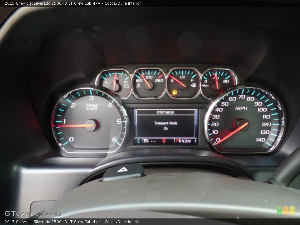 Cocoa/Dune Interior Gauges for the 2015 Chevrolet Silverado 2500HD LT Crew Cab 4x4 #98278217