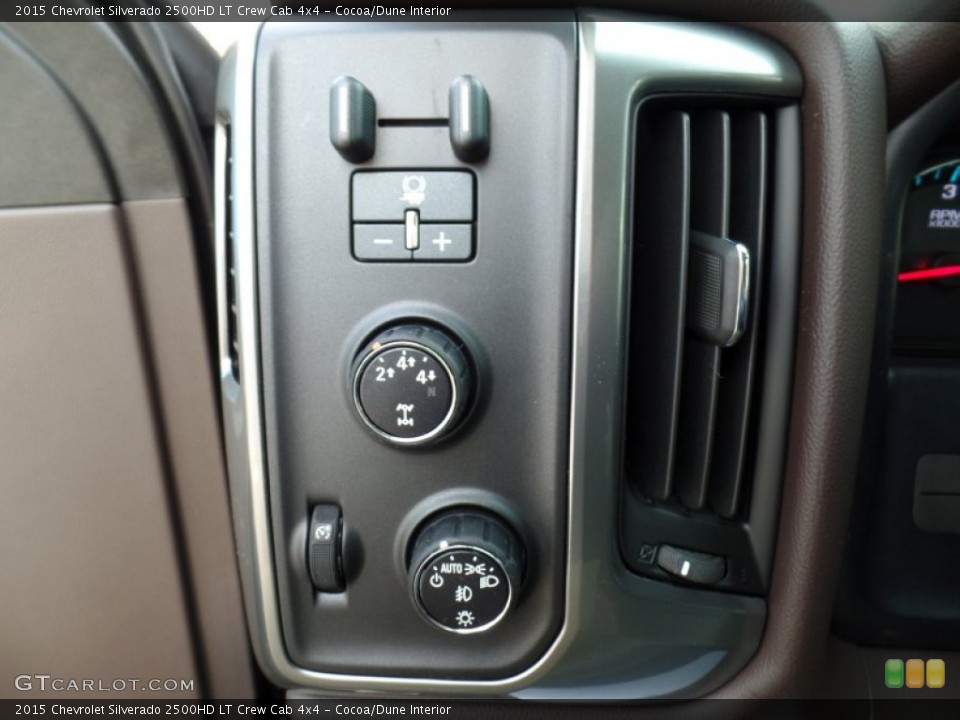 Cocoa/Dune Interior Controls for the 2015 Chevrolet Silverado 2500HD LT Crew Cab 4x4 #98278253