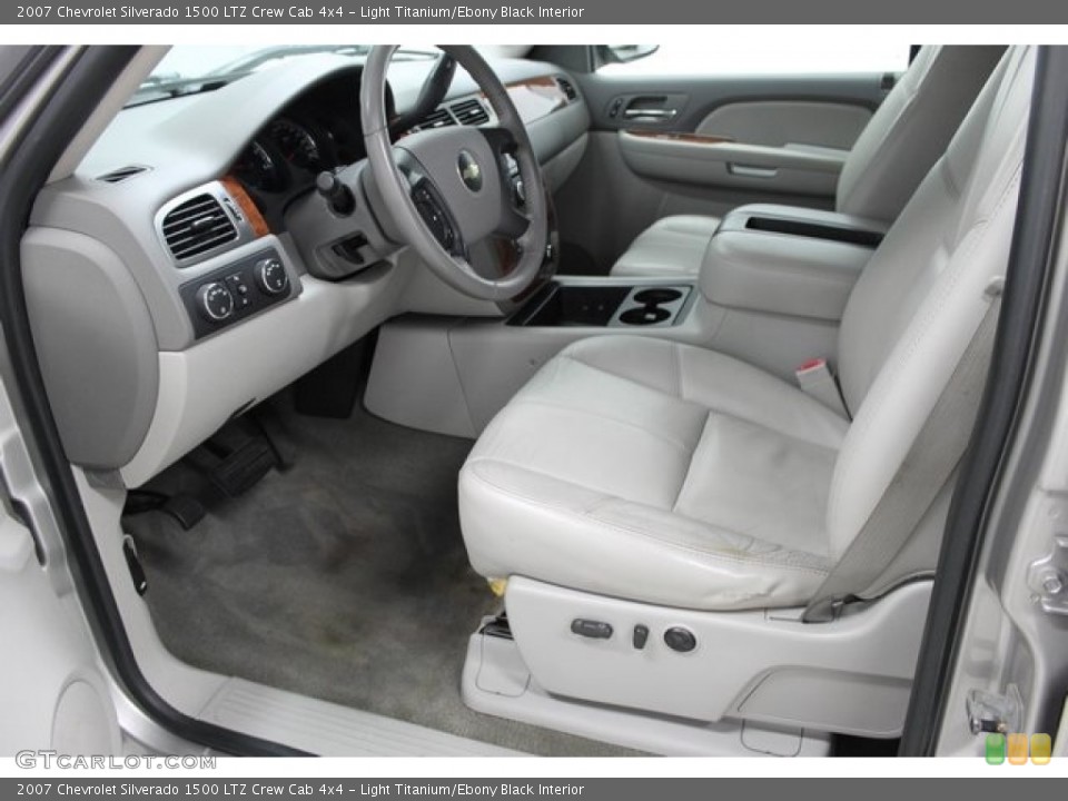 Light Titanium/Ebony Black Interior Photo for the 2007 Chevrolet Silverado 1500 LTZ Crew Cab 4x4 #98278274