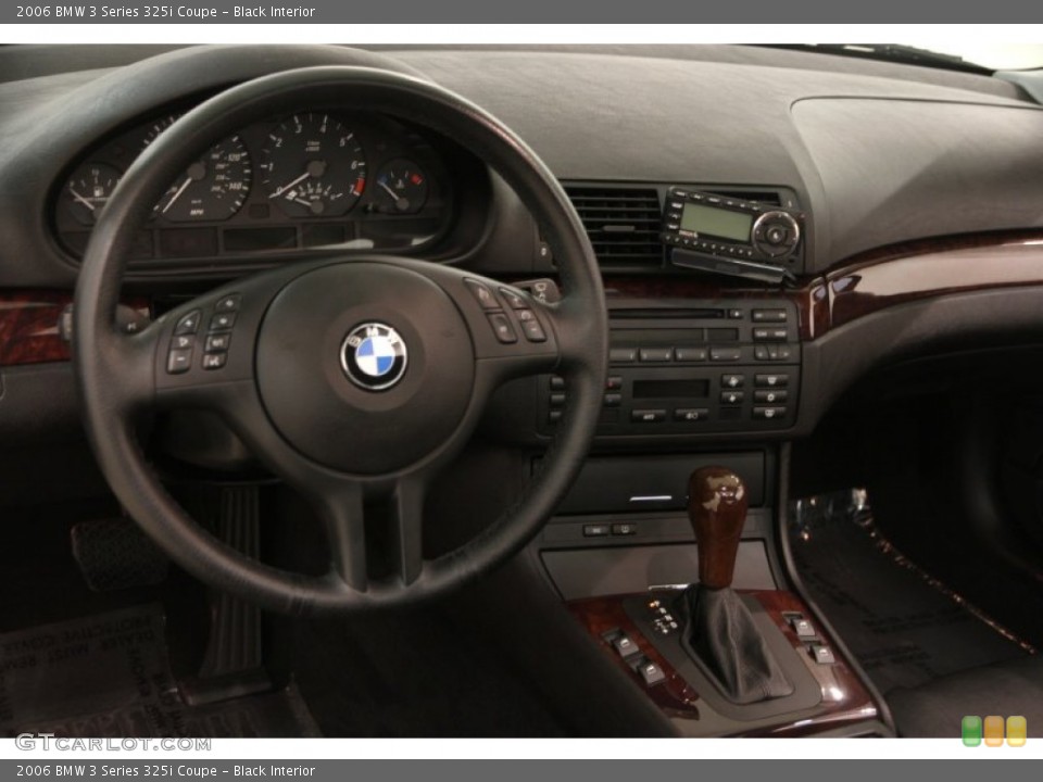 Black Interior Dashboard for the 2006 BMW 3 Series 325i Coupe #98279480