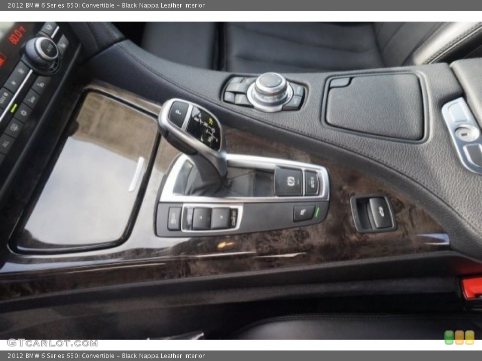 Black Nappa Leather Interior Transmission for the 2012 BMW 6 Series 650i Convertible #98282396