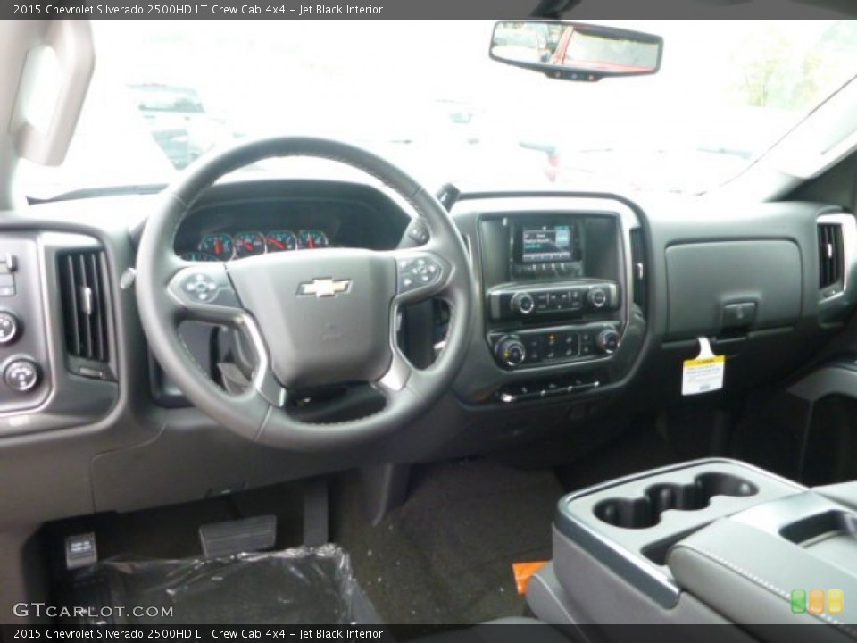Jet Black Interior Prime Interior for the 2015 Chevrolet Silverado 2500HD LT Crew Cab 4x4 #98289010