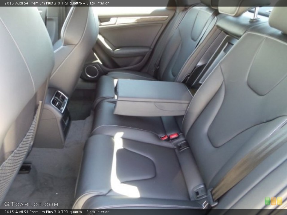 Black Interior Rear Seat for the 2015 Audi S4 Premium Plus 3.0 TFSI quattro #98290474