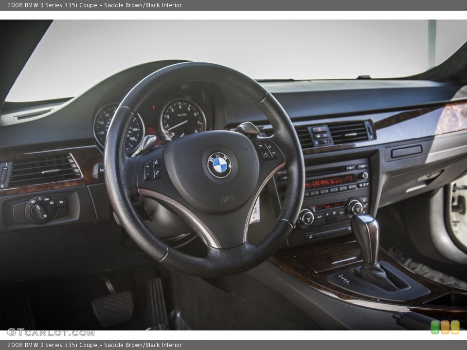 Saddle Brown/Black Interior Dashboard for the 2008 BMW 3 Series 335i Coupe #98291296