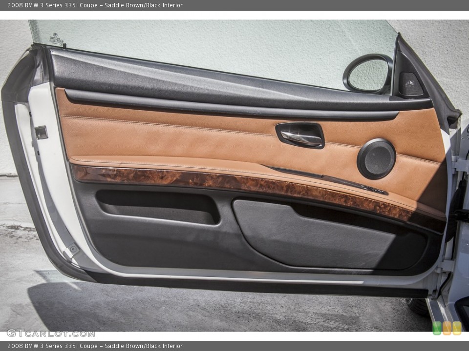 Saddle Brown/Black Interior Door Panel for the 2008 BMW 3 Series 335i Coupe #98291338