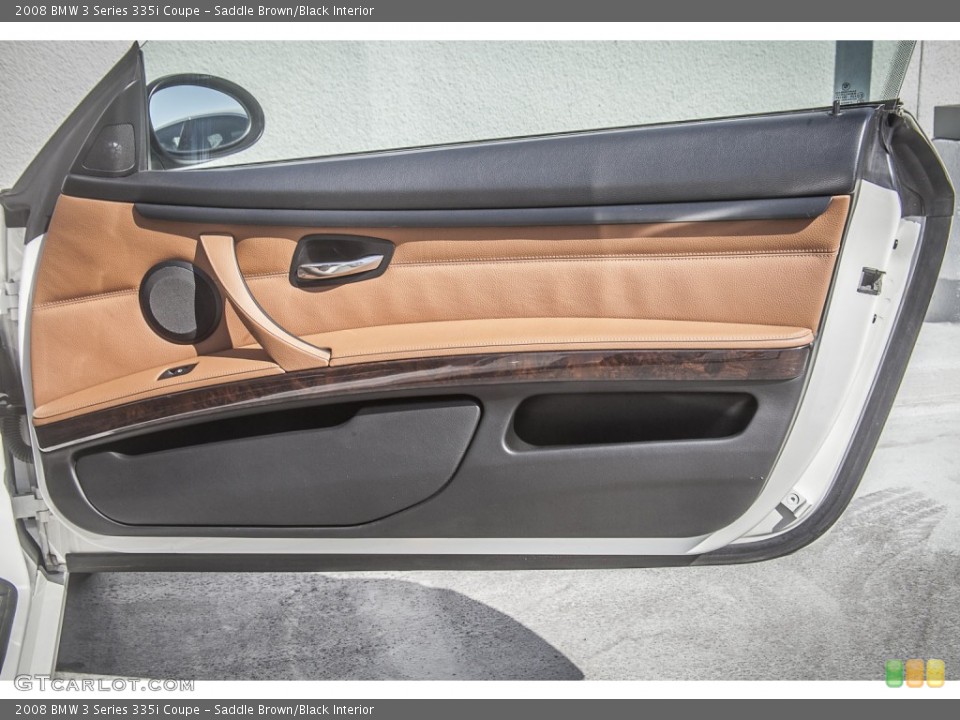 Saddle Brown/Black Interior Door Panel for the 2008 BMW 3 Series 335i Coupe #98291530