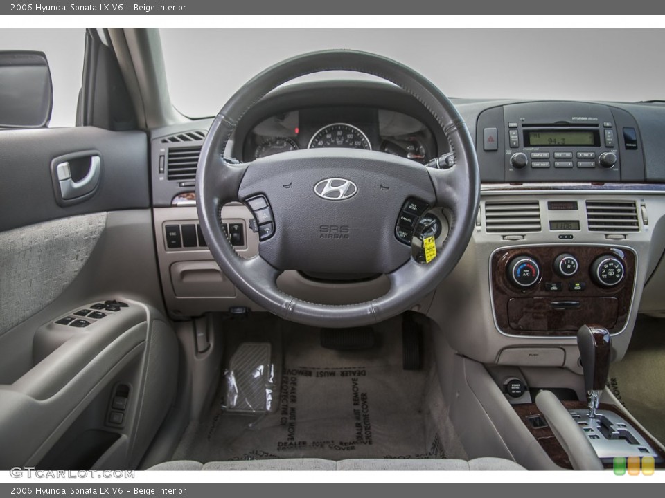 Beige Interior Controls for the 2006 Hyundai Sonata LX V6 #98291857