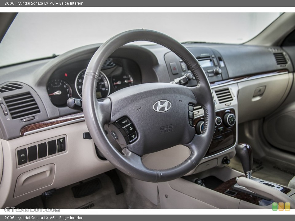 Beige Interior Dashboard for the 2006 Hyundai Sonata LX V6 #98292307