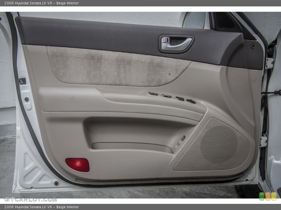 Beige Interior Door Panel for the 2006 Hyundai Sonata LX V6 #98292337