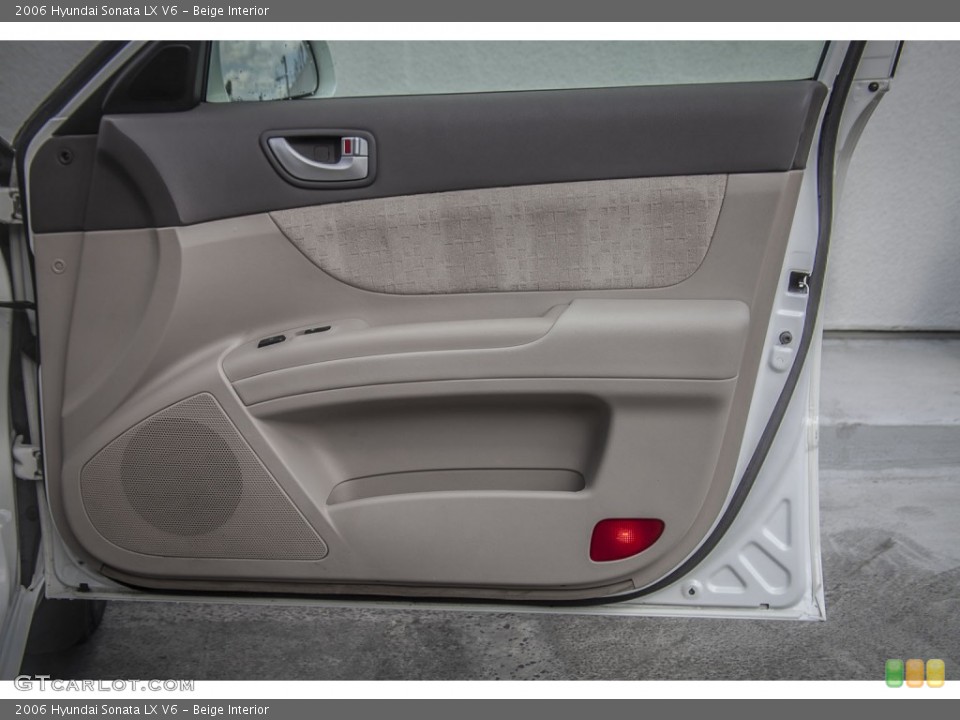 Beige Interior Door Panel for the 2006 Hyundai Sonata LX V6 #98292475