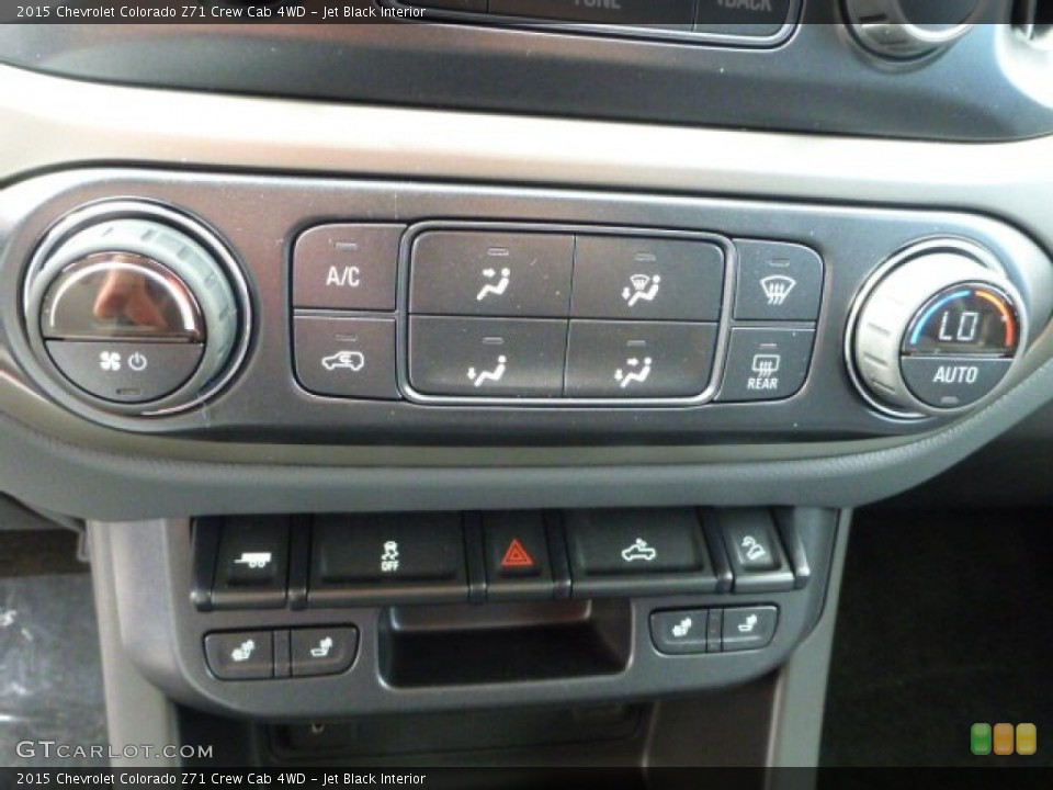 Jet Black Interior Controls for the 2015 Chevrolet Colorado Z71 Crew Cab 4WD #98295040