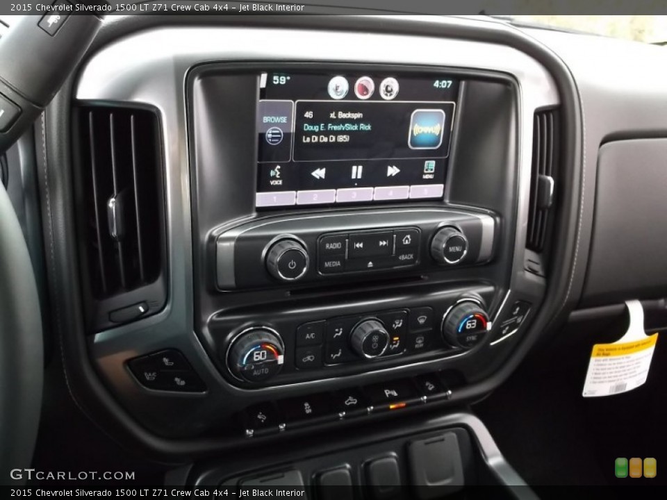 Jet Black Interior Controls for the 2015 Chevrolet Silverado 1500 LT Z71 Crew Cab 4x4 #98299045
