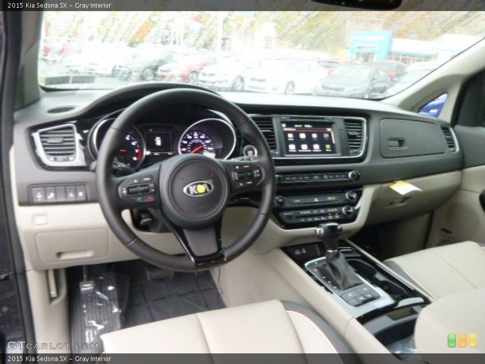 Gray Interior Prime Interior for the 2015 Kia Sedona SX #98303125