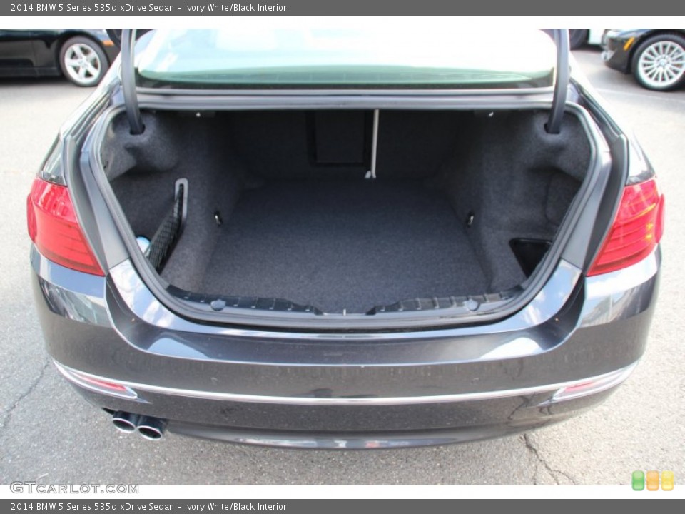 Ivory White/Black Interior Trunk for the 2014 BMW 5 Series 535d xDrive Sedan #98309200