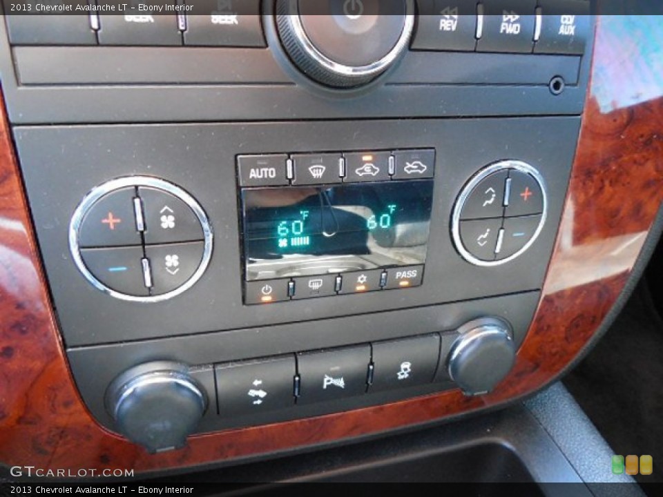 Ebony Interior Controls for the 2013 Chevrolet Avalanche LT #98311561