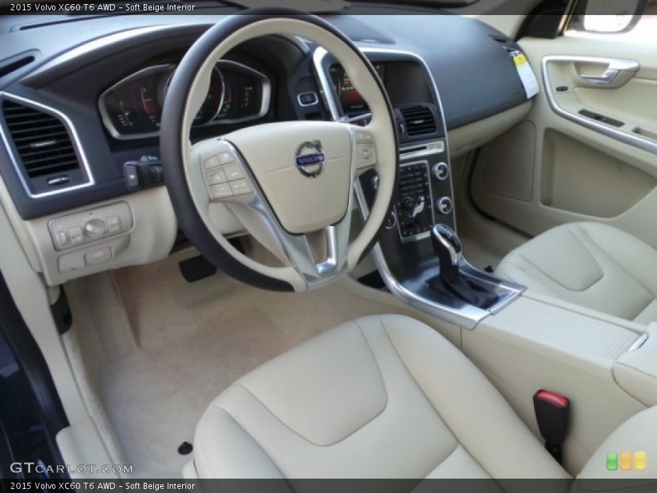 Soft Beige Interior Photo for the 2015 Volvo XC60 T6 AWD #98312734