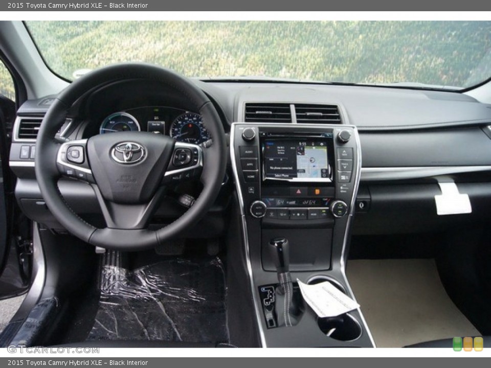Black Interior Dashboard for the 2015 Toyota Camry Hybrid XLE #98313508
