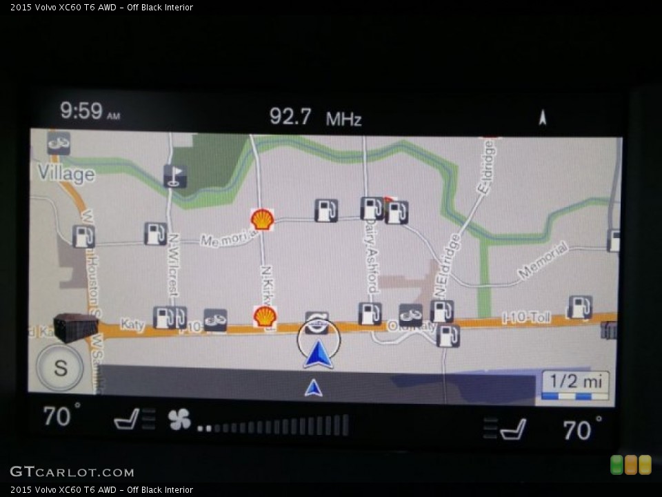 Off Black Interior Navigation for the 2015 Volvo XC60 T6 AWD #98313670