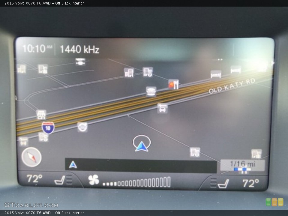 Off Black Interior Navigation for the 2015 Volvo XC70 T6 AWD #98314420