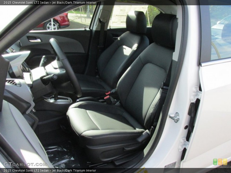 Jet Black/Dark Titanium Interior Front Seat for the 2015 Chevrolet Sonic LTZ Sedan #98314711