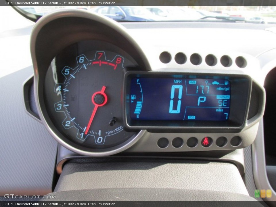 Jet Black/Dark Titanium Interior Gauges for the 2015 Chevrolet Sonic LTZ Sedan #98314873