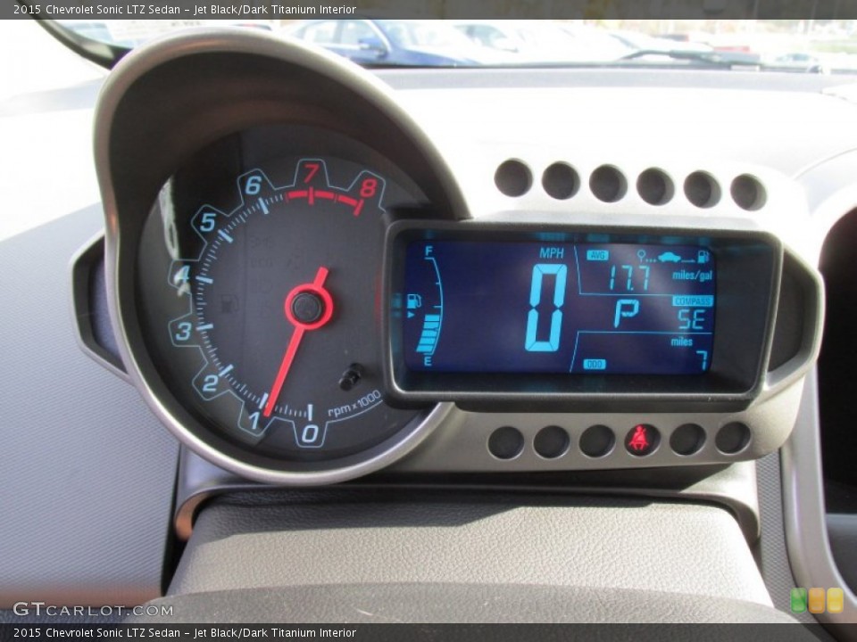 Jet Black/Dark Titanium Interior Gauges for the 2015 Chevrolet Sonic LTZ Sedan #98314873